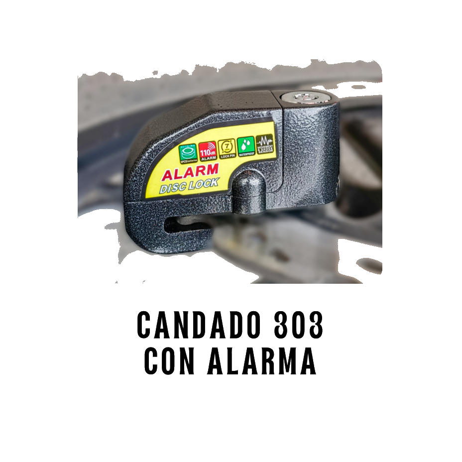 Candado Disco 303 con Alarma